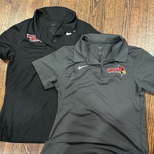 Illinois State Women’s Track and Field Nike Black and Gray Polo Shirts